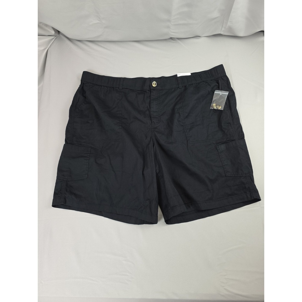 Sonoma Goods For Life Bermuda Shorts Black SZ 24‎ Mid Rise Stretch Casual NWT
